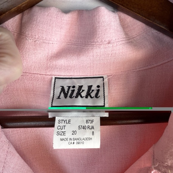 Vintage Pink Blouse 20 Embroidered Flowers Maximalist Coastal Grandma Cottage - Picture 2 of 13